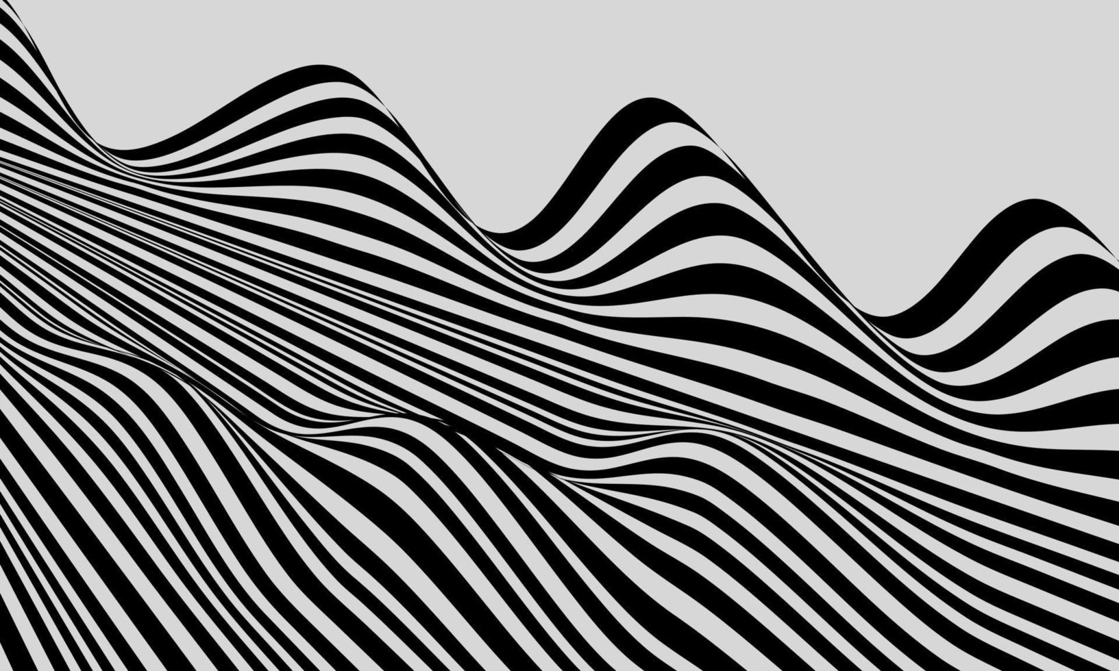 voorraad vector abstract creatief landschap achtergrond terrein zwart wit patroon