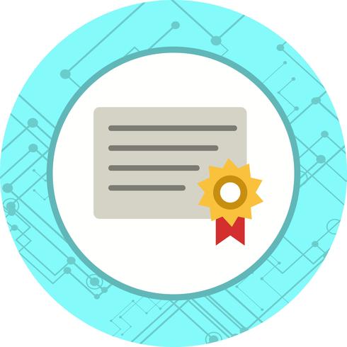 Certificaat pictogram ontwerp vector