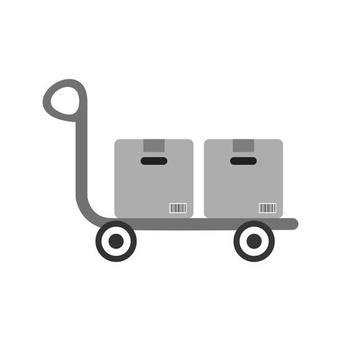 Trolley pictogram ontwerp vector