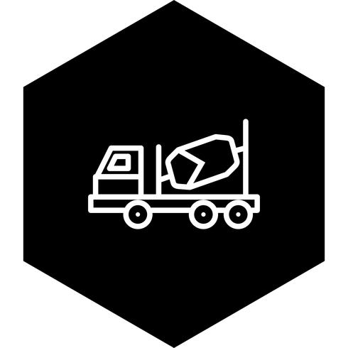 Betonmixer pictogram ontwerp vector