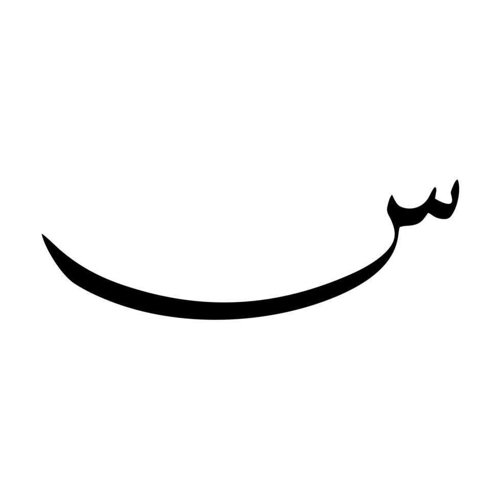 Arabische alfabetvector. Arabische kalligrafie elementen. vector