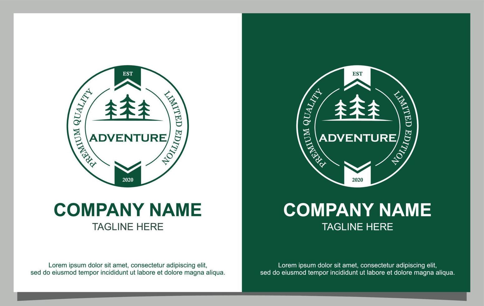 outdoor avontuur logo ontwerp vector