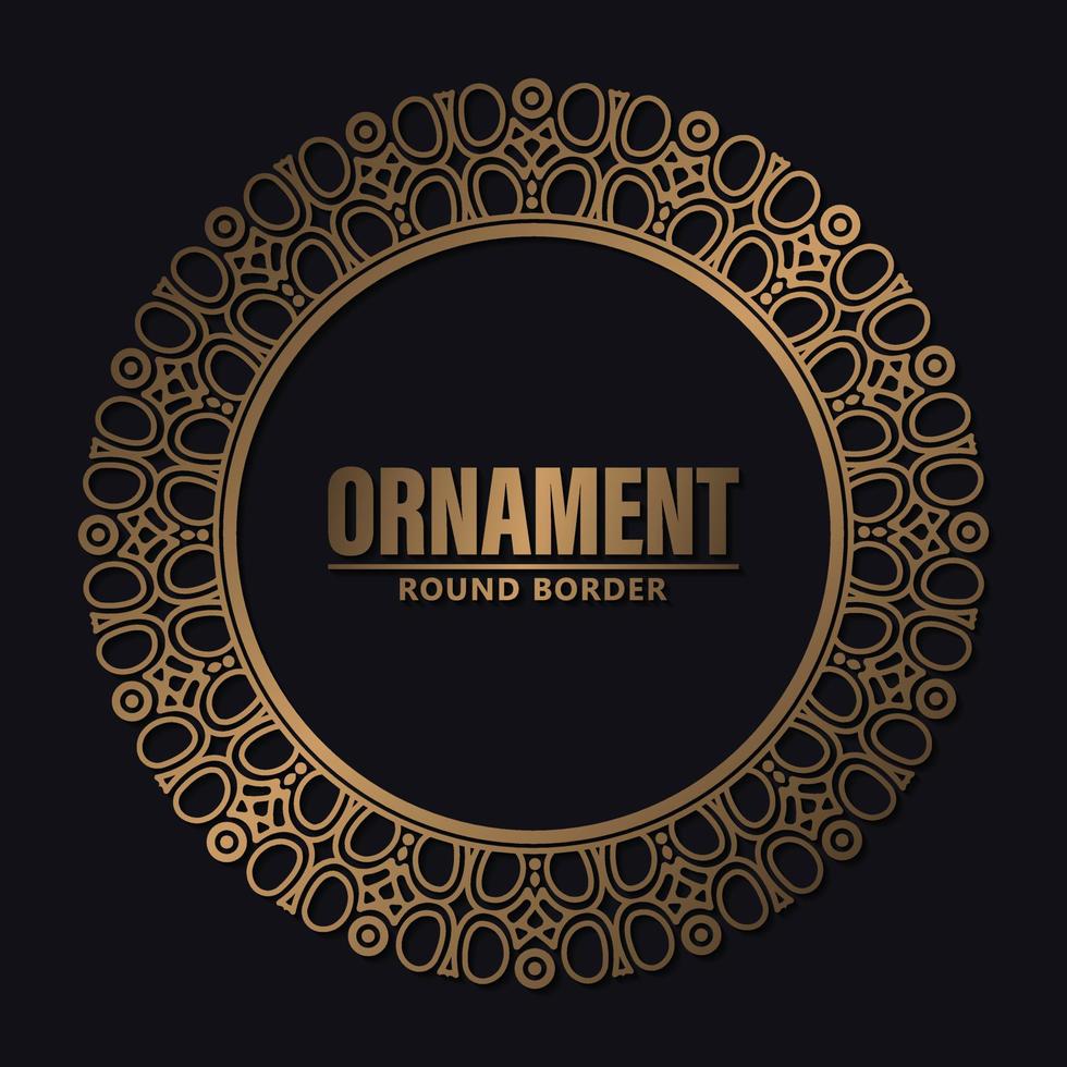 luxe ornament patroon cirkel ontwerp vector