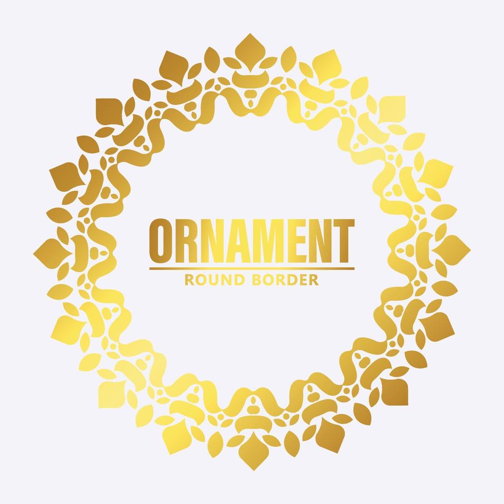 luxe ornament patroon cirkel ontwerp vector