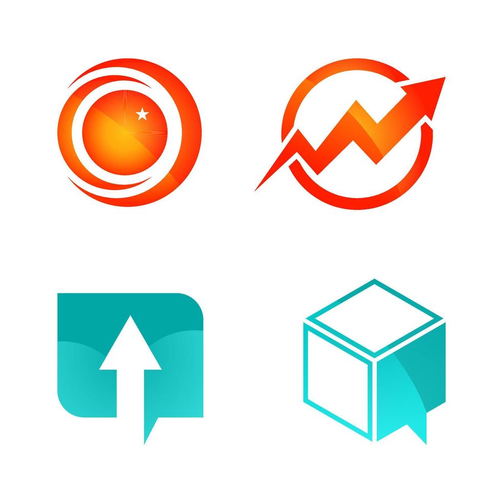 adviesbureau abstracte logo ontwerpen vector grafische elementen sjabloon