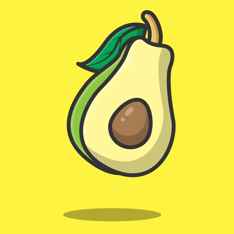 avocado vectorillustratie vector