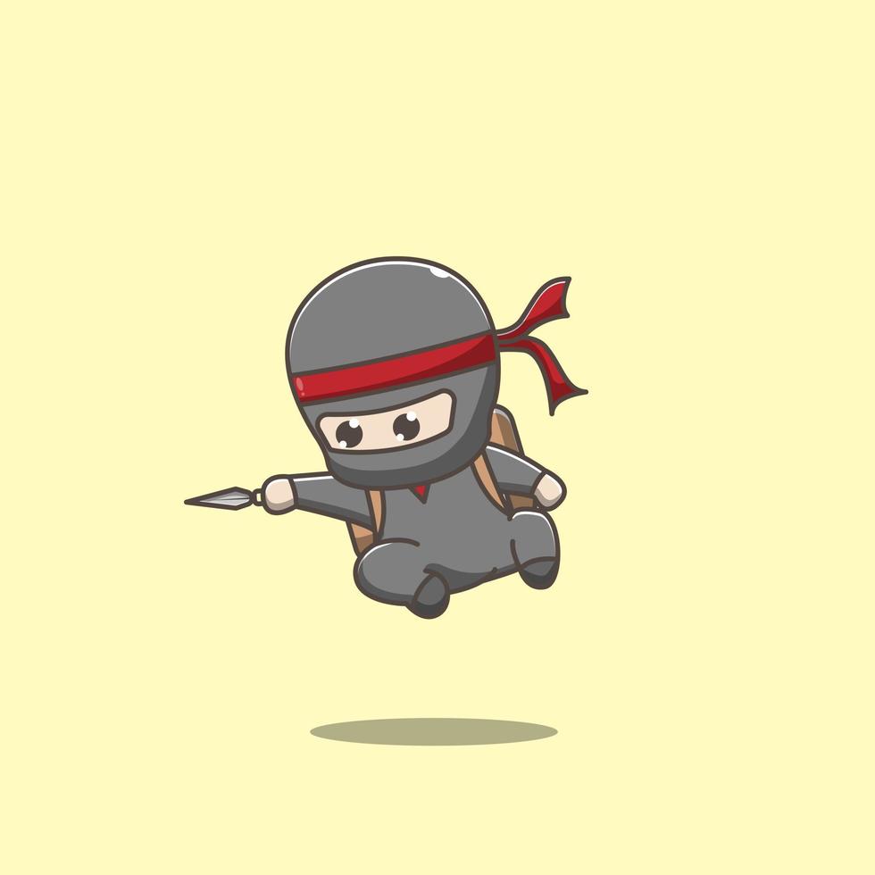 pakketbezorging ninja vector