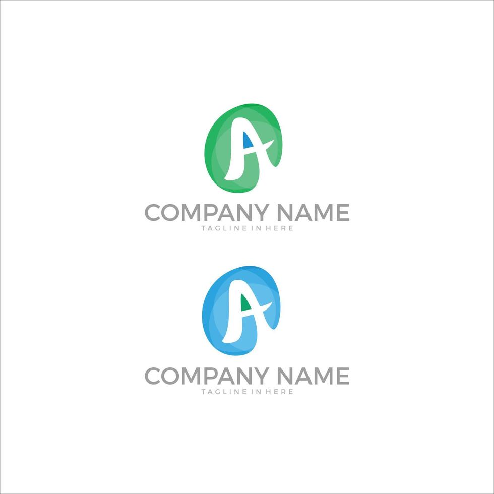 een alpahbet medisch logo schoon en eenvoudig ontwerp vector