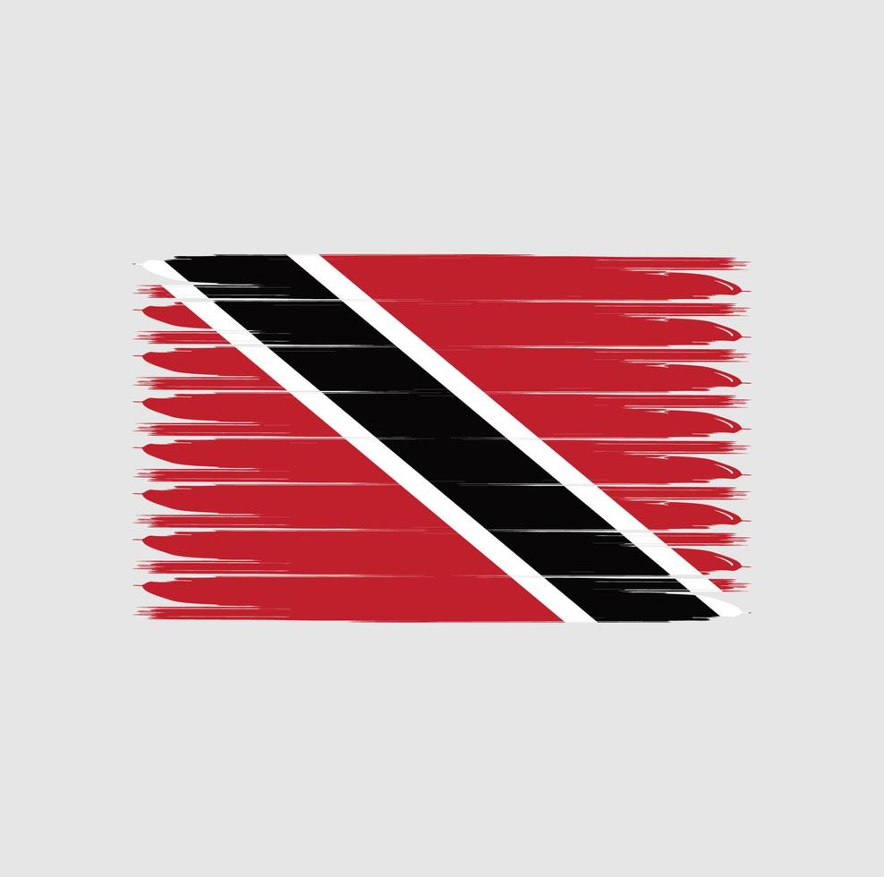 vlag van trinidad en tobago met grunge-stijl vector