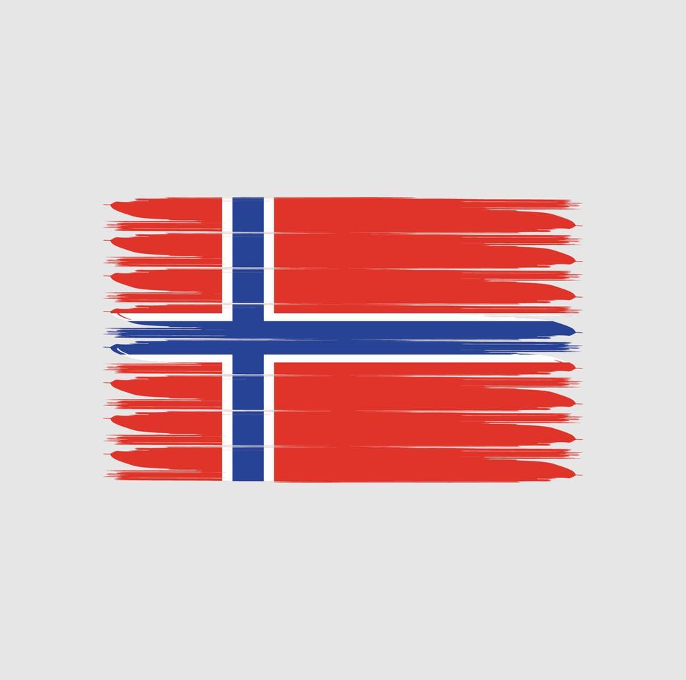 vlag van noorwegen met grunge-stijl vector