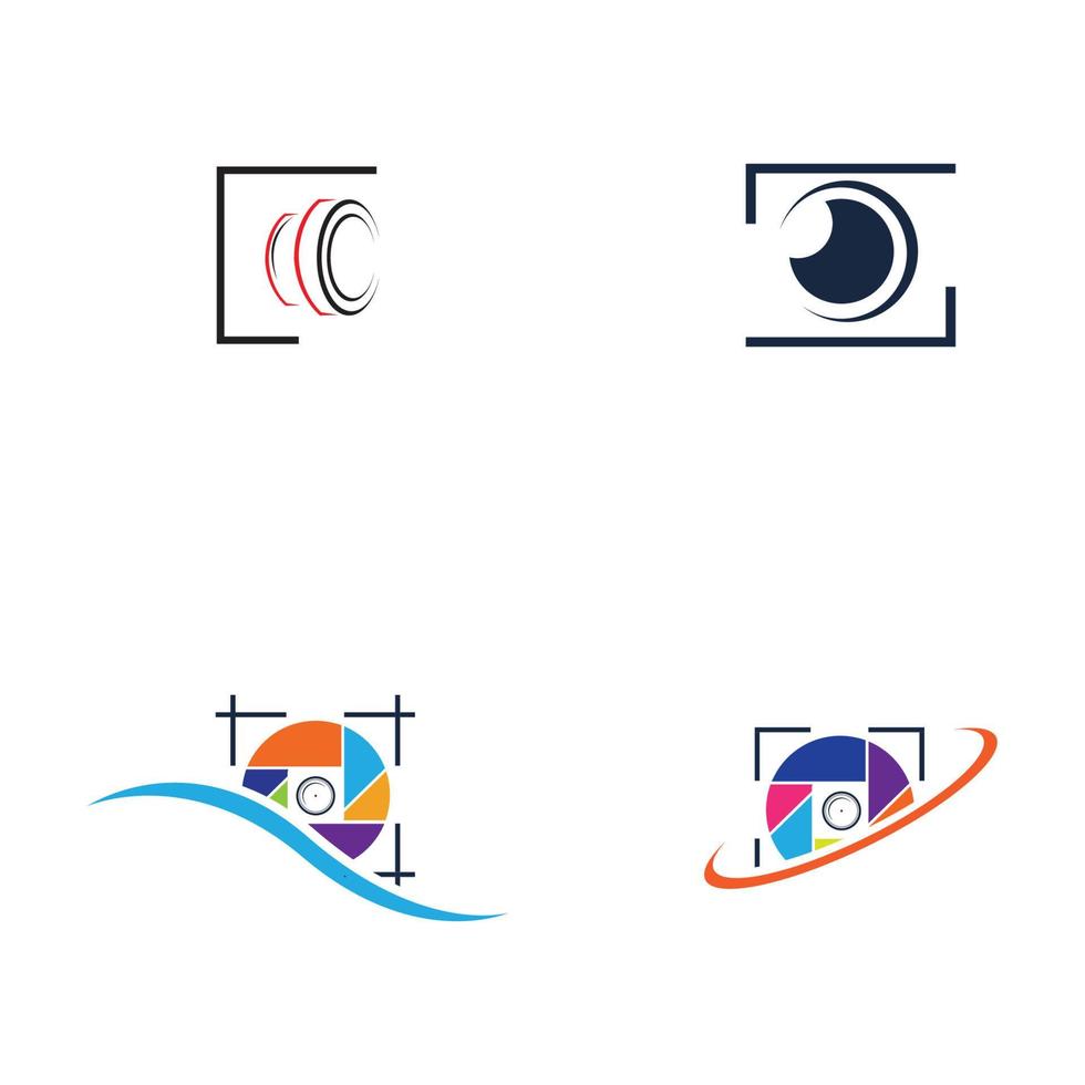 camera fotografie logo pictogram vector ontwerpsjabloon