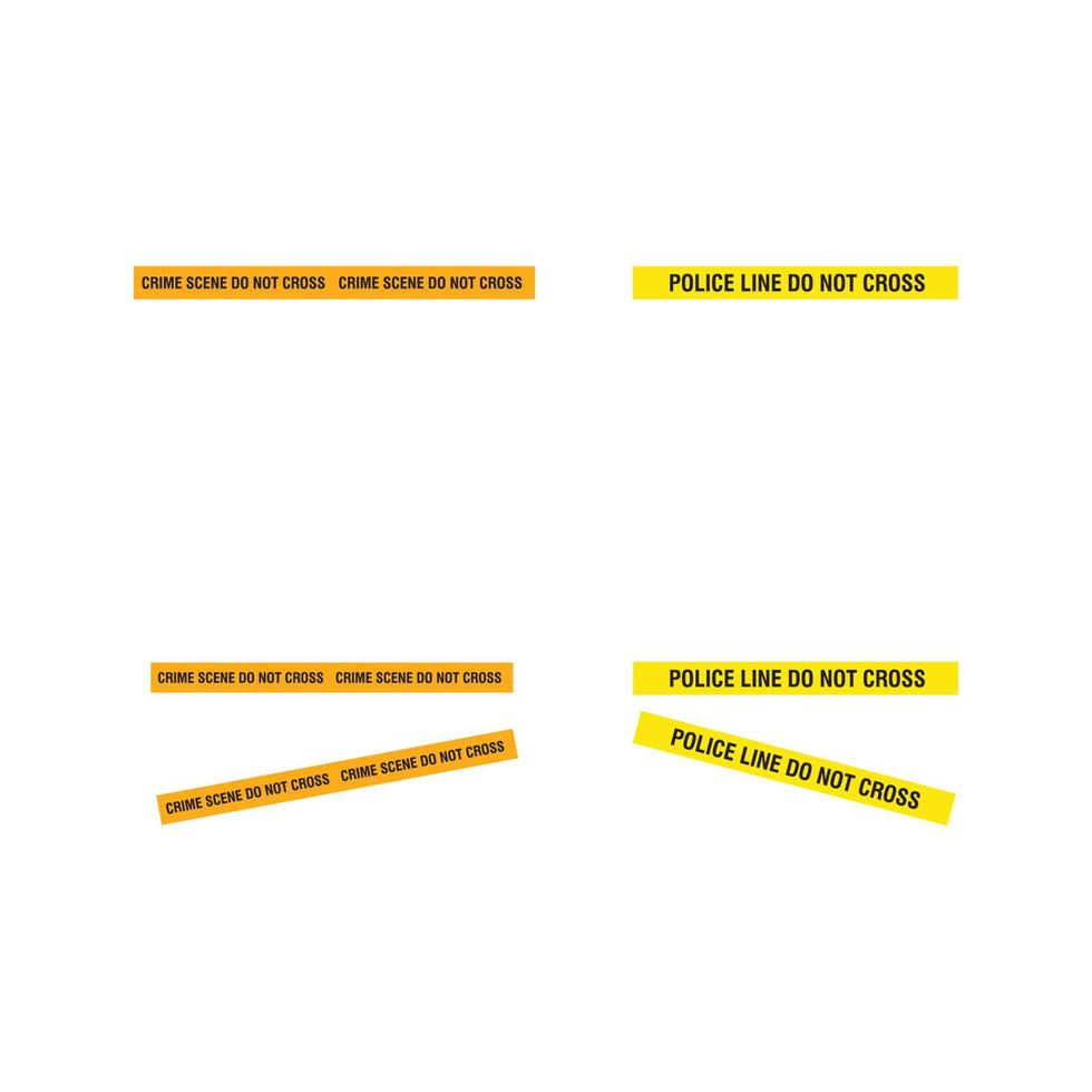 zwart en geel politiestreep vectorillustratieontwerp vector