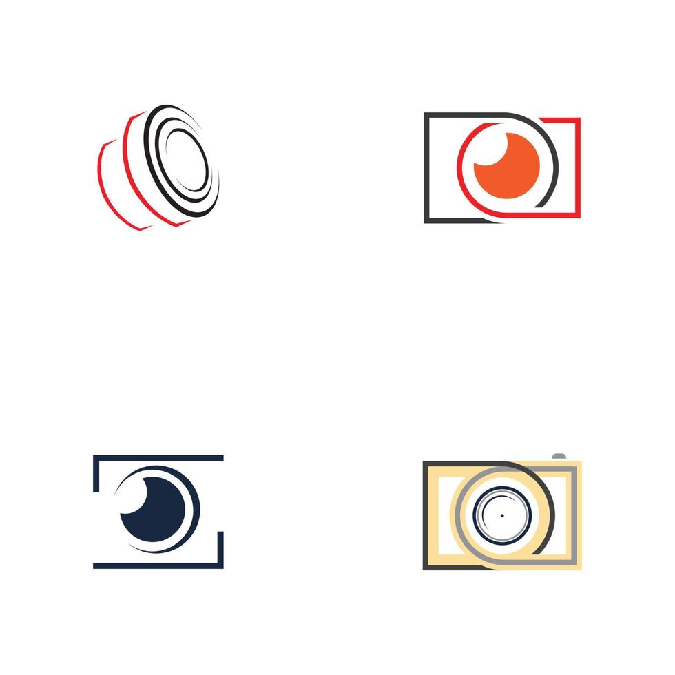 camera fotografie logo pictogram vector ontwerpsjabloon