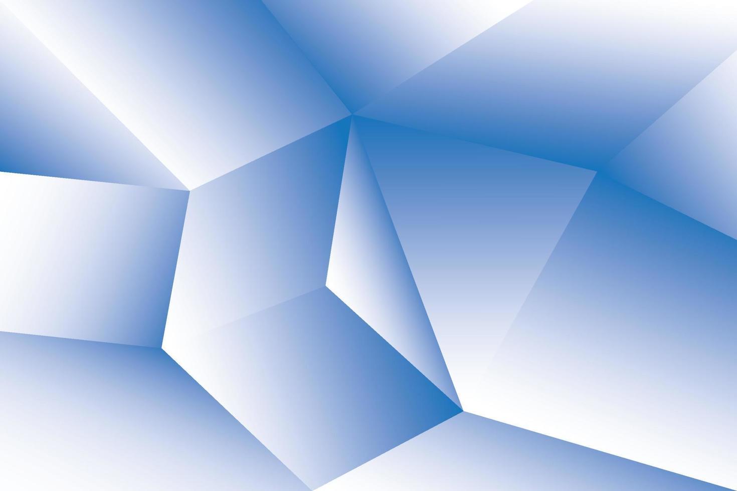 abstracte blauwe en witte veelhoekachtergrond. vector illustratie
