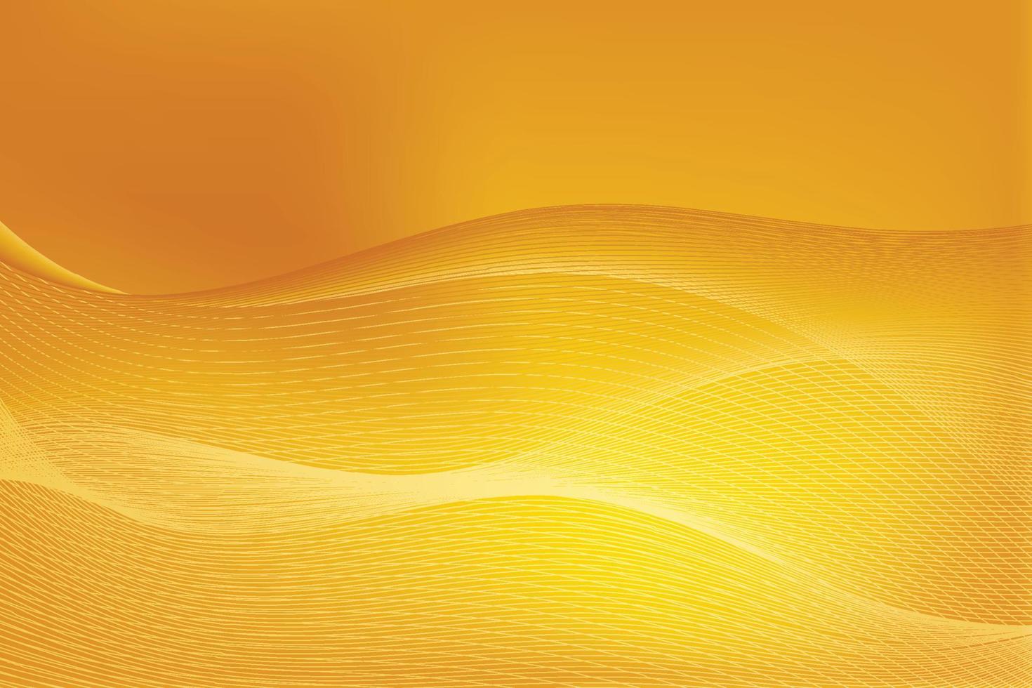 gouden abstracte gradiëntachtergrond met golvende strepen, luxepatroon. vectorillustratie. vector