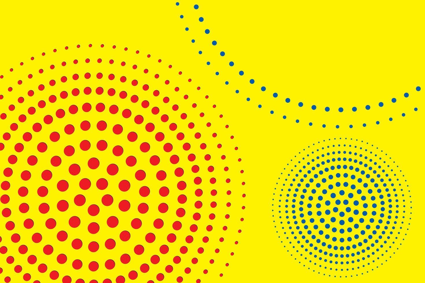 primaire kleuren achtergrond, blauw, rood en geel, geometrische cirkelvorm. vectorillustratie. vector