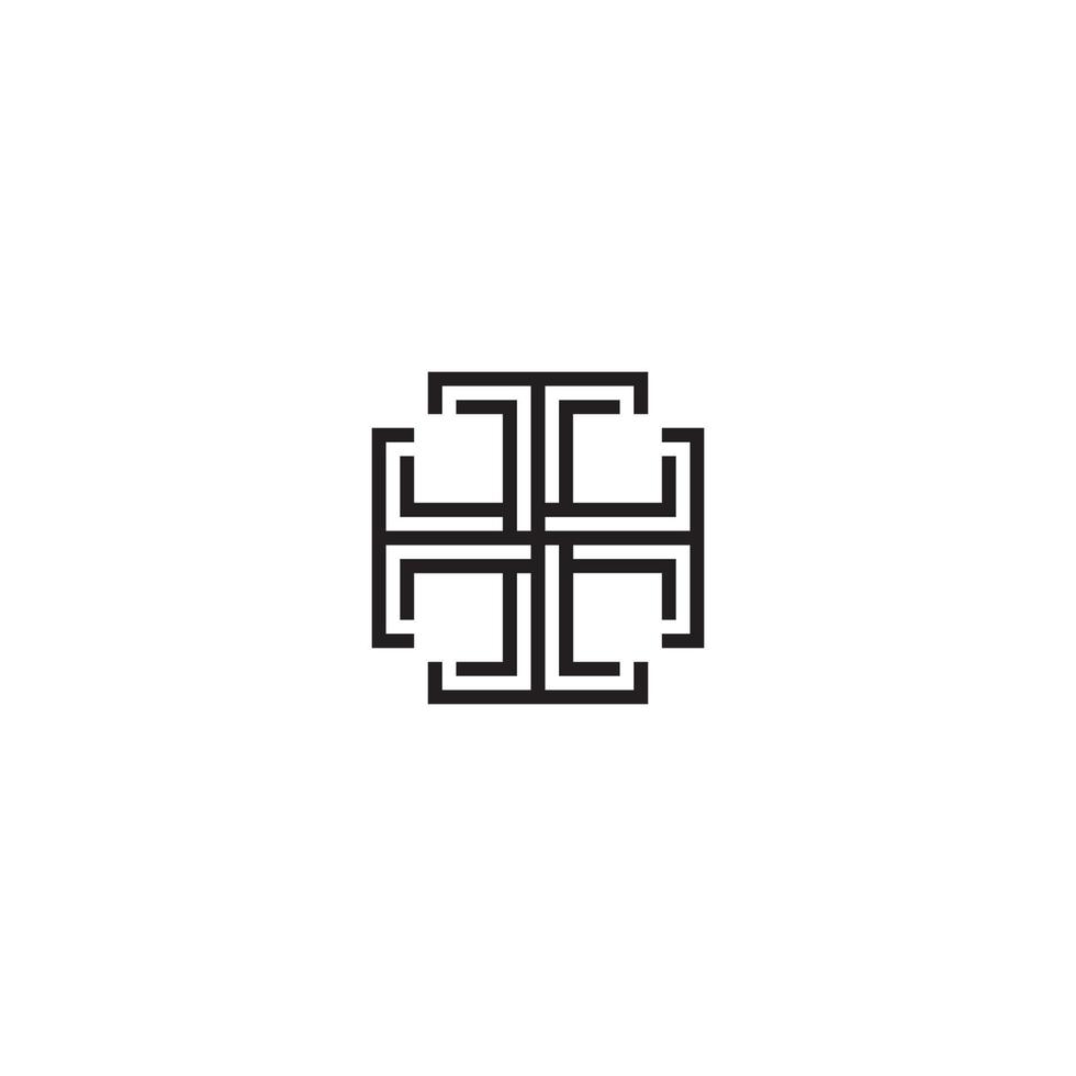 letter t-logo of pictogramontwerp vector