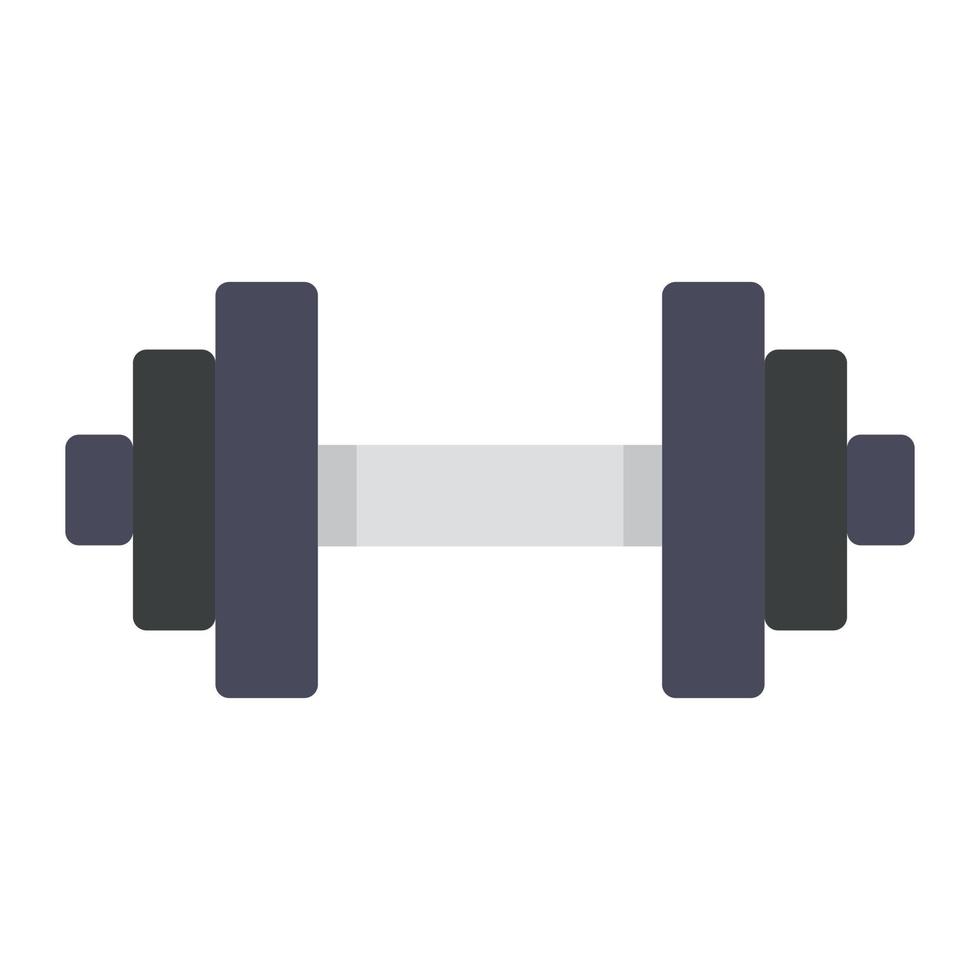 gewichtheffen fitnessapparatuur, dumbbells flat icon vector