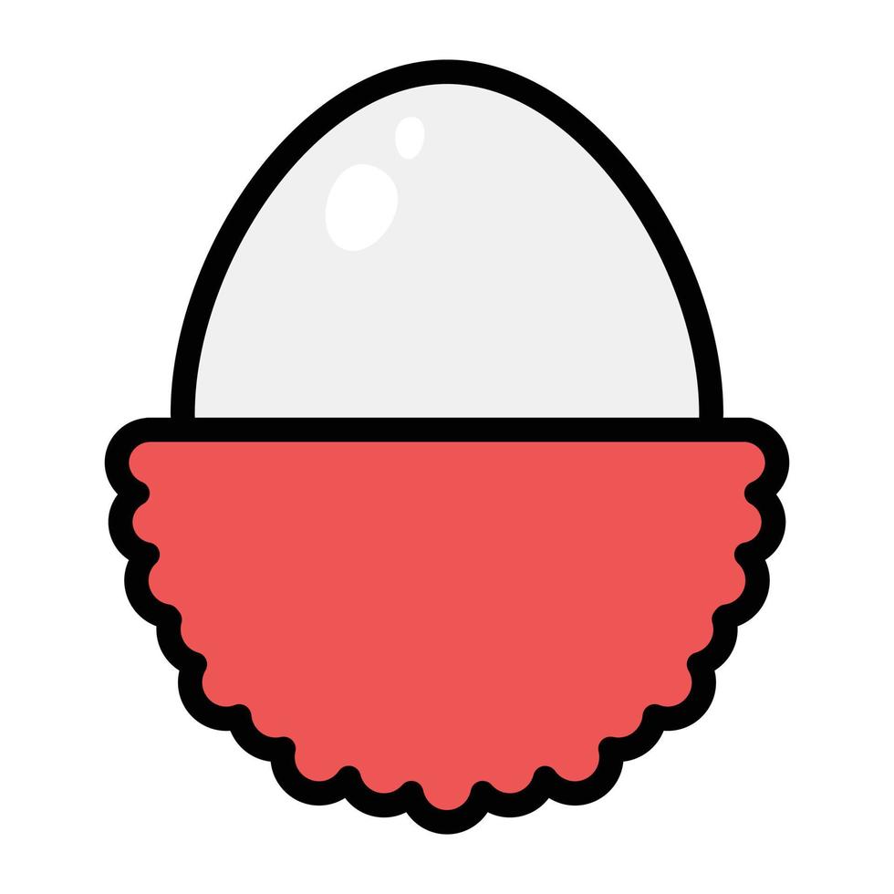 lid van het geslacht, lychee flat icon vector