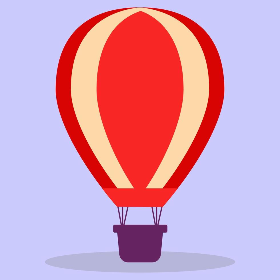 heteluchtballon. luchtvervoer voor reizen. vectorillustratie in een vlakke stijl. vector