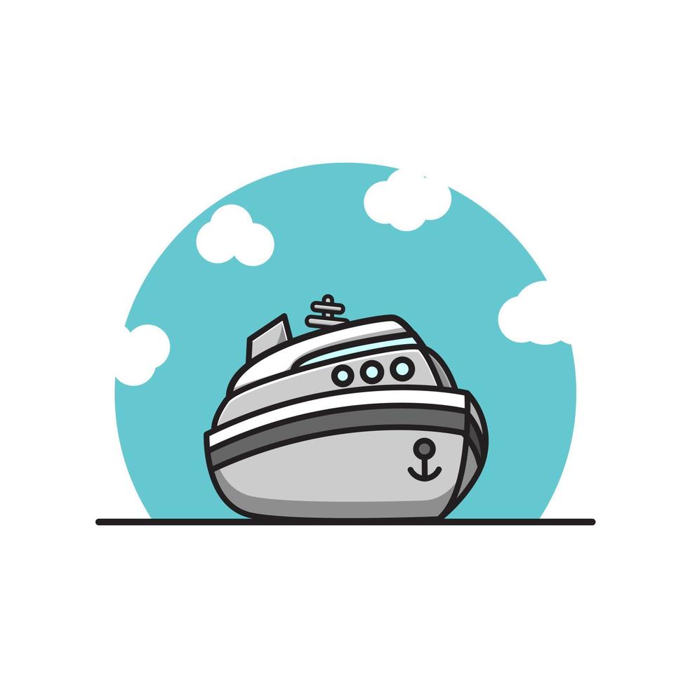 marineschip vectorillustratie vector