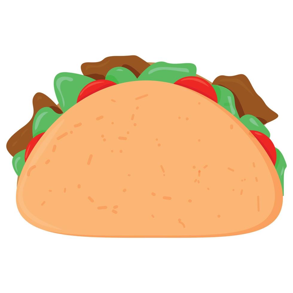 taco vectorillustratie vector