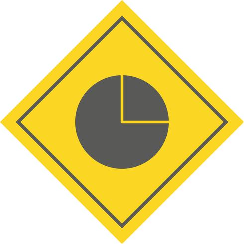 Cirkeldiagram pictogram ontwerp vector