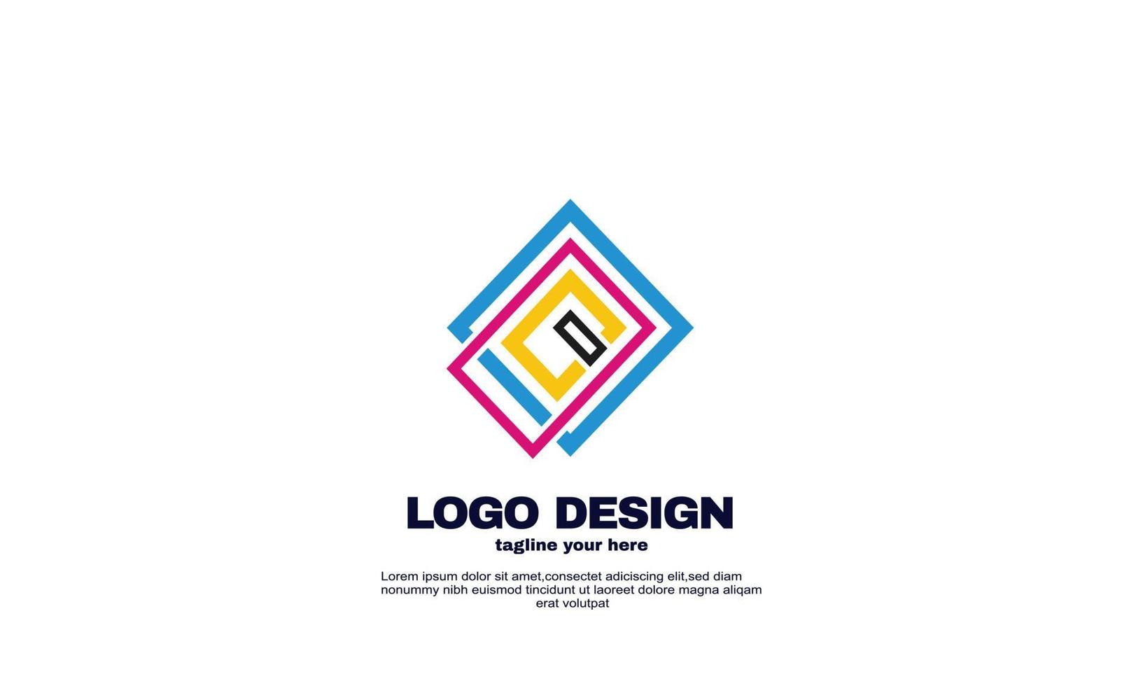 vector digitale print logo ontwerpsjabloon