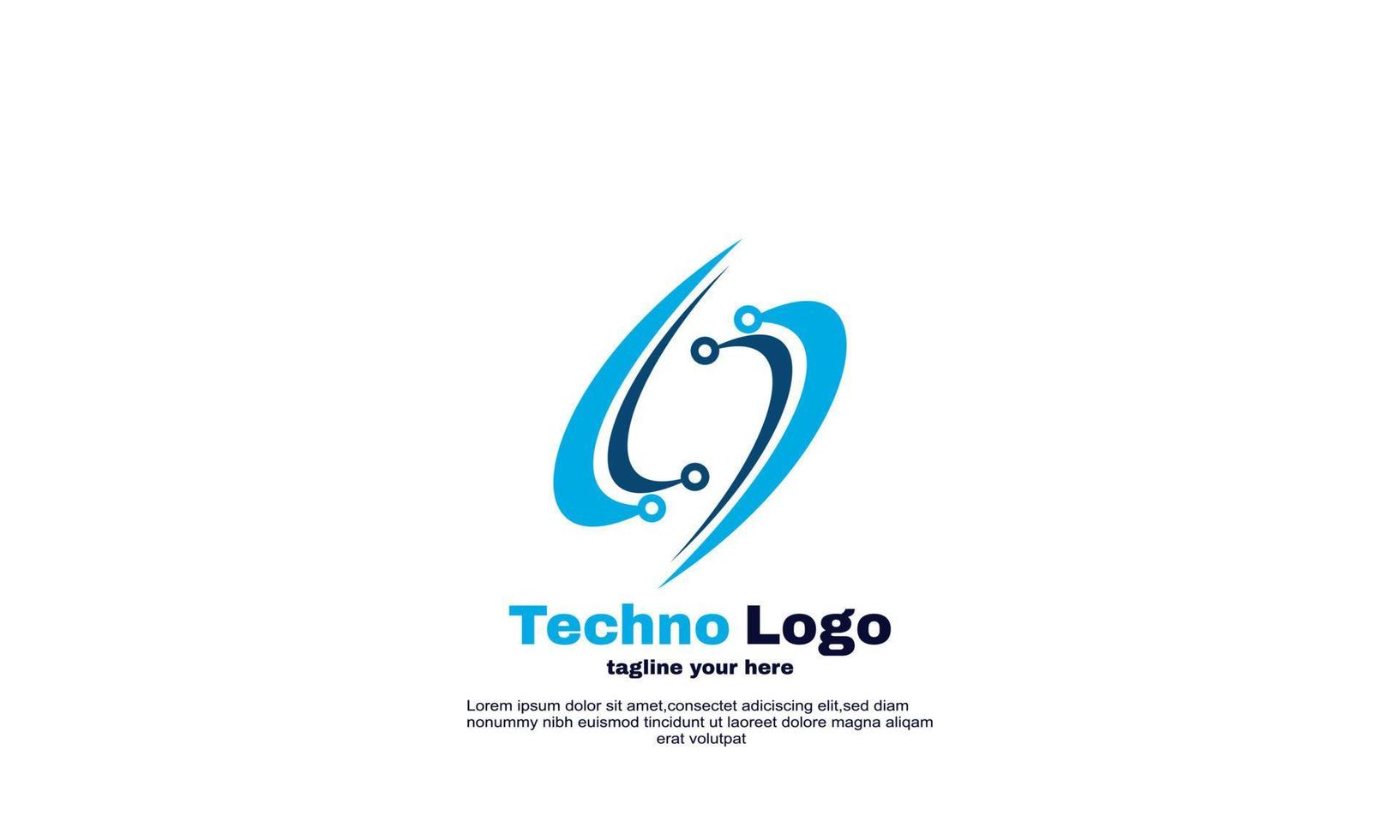 technologie logo ontwerp vector kleurrijk