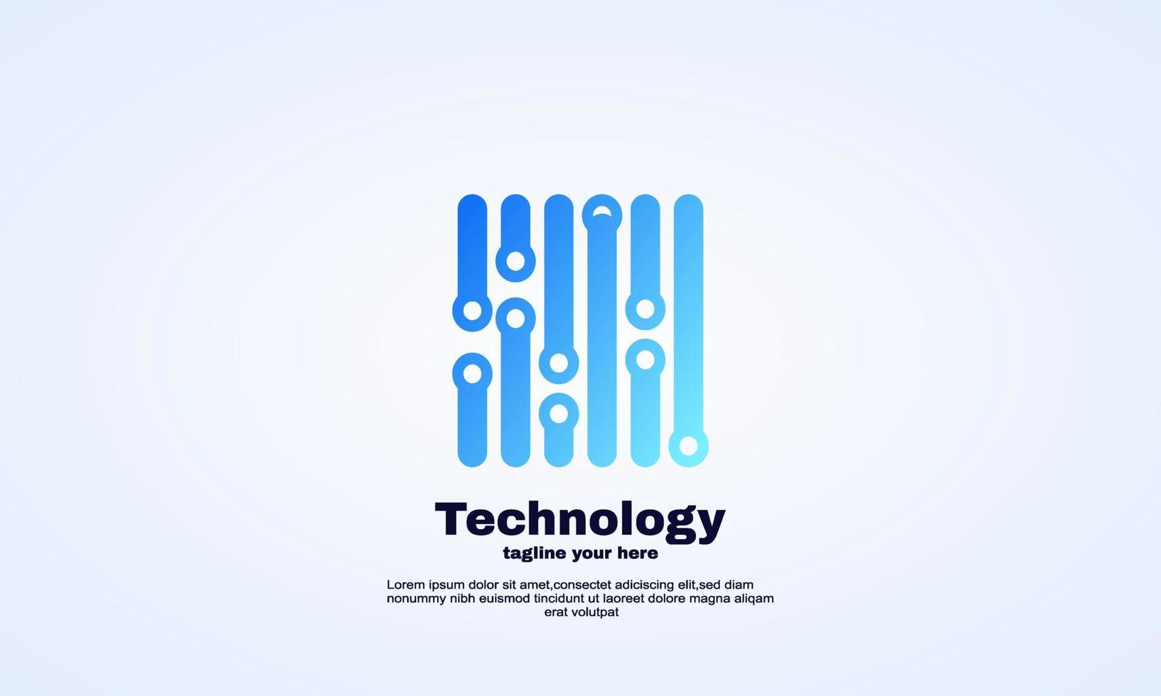 vector technologie merk logo eenvoudig technisch ontwerp