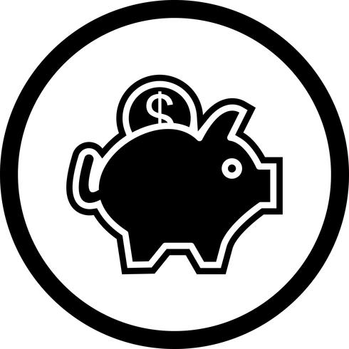 Piggy Bank pictogram ontwerp vector