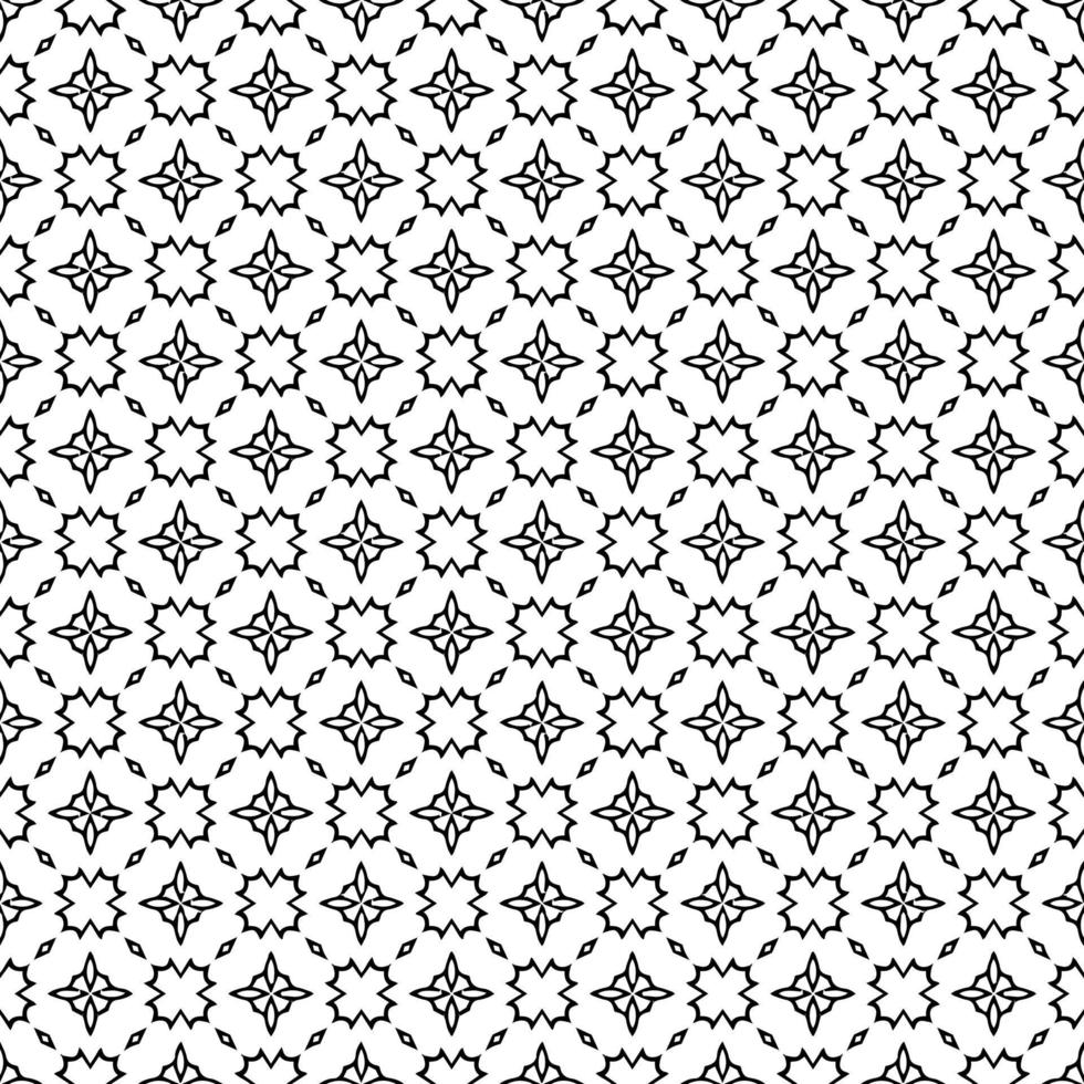 zwart-wit oppervlaktepatroon textuur. bw sier grafisch ontwerp. mozaïek ornamenten. patroon sjabloon. vectorillustratie. vector