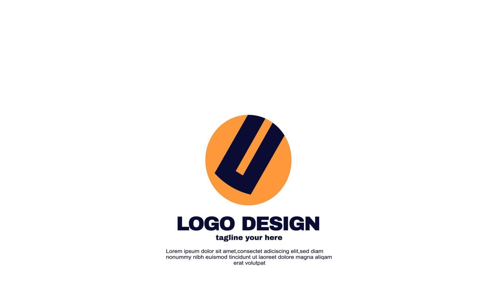 voorraad vector abstract creatief idee beste logo schattig zakelijk bedrijf en zakelijk logo-ontwerp
