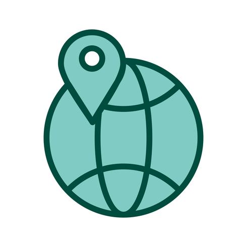 Globe pictogram ontwerp vector