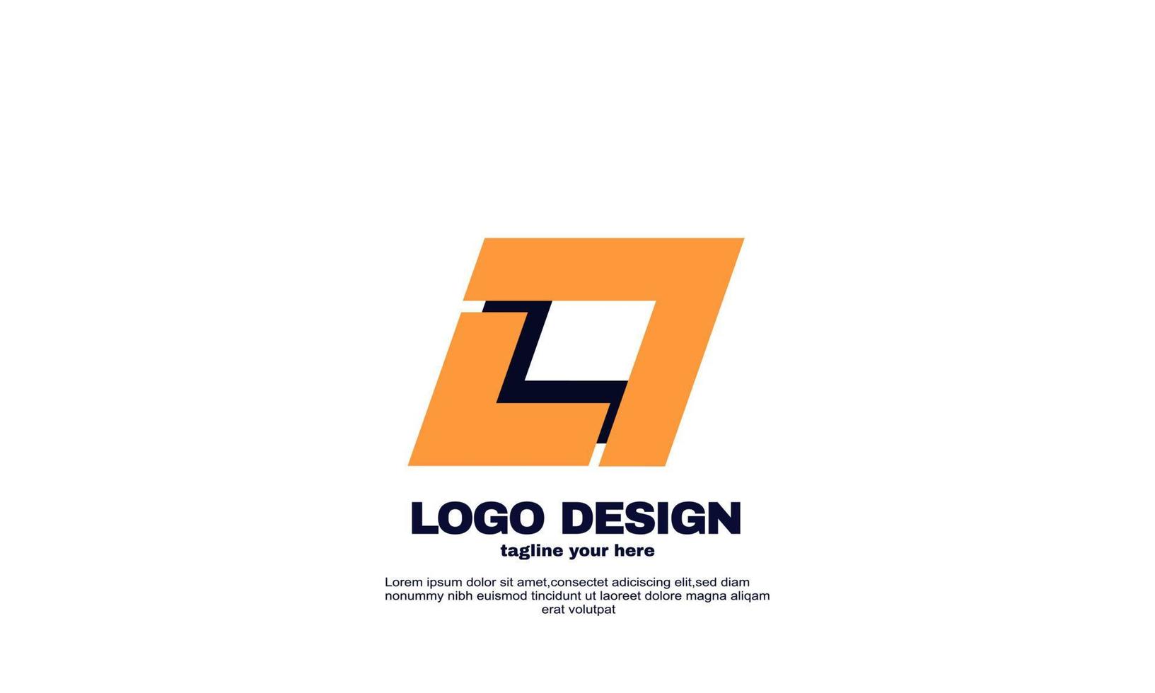 geweldige creatieve inspiratie beste logo krachtig geometrisch bedrijfs- en bedrijfslogo ontwerpsjabloon vector