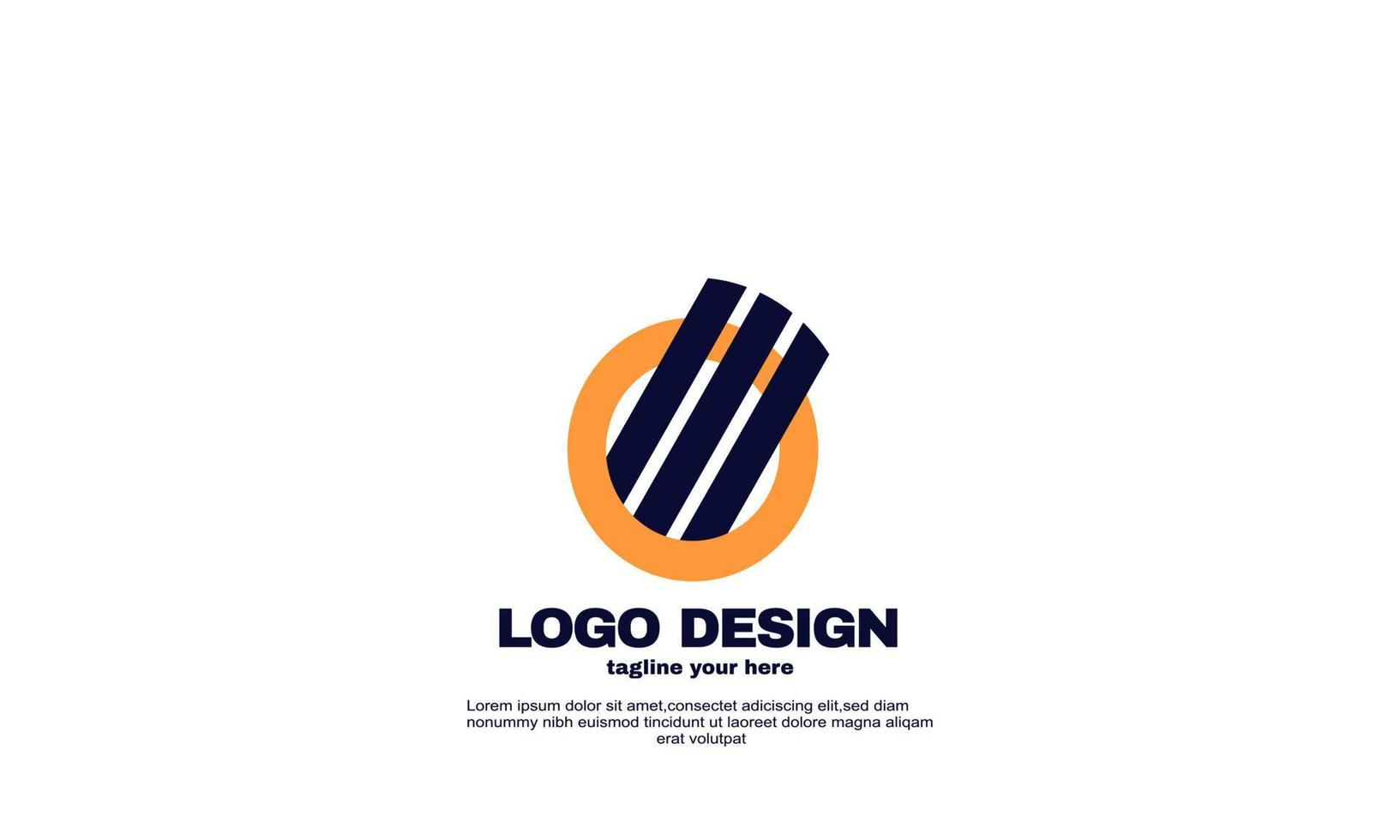 geweldig creatief idee beste logo schattig bedrijfslogo bedrijfslogo ontwerp vector