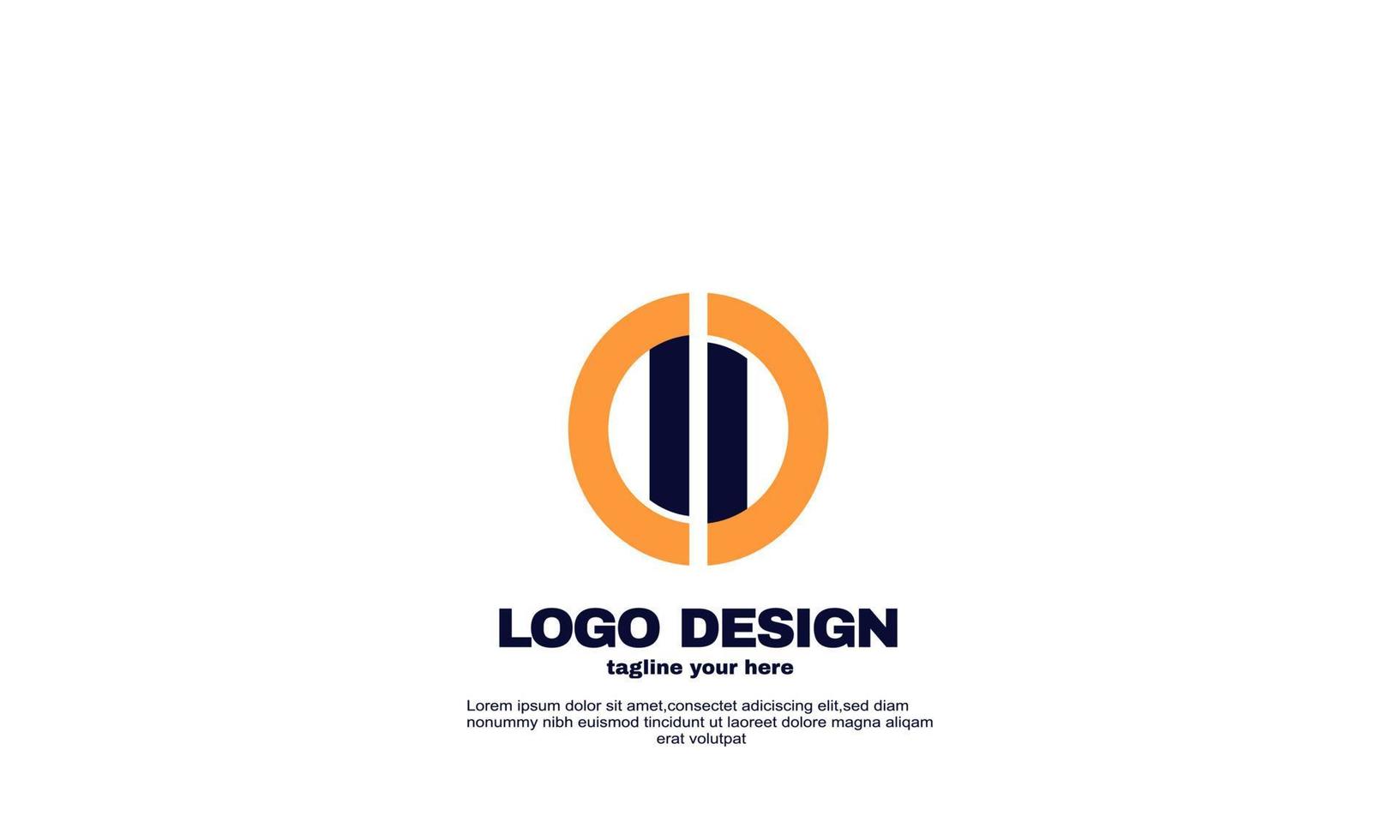 voorraad vector abstract creatief idee beste logo schattig corporate bedrijf en business logo ontwerpsjabloon