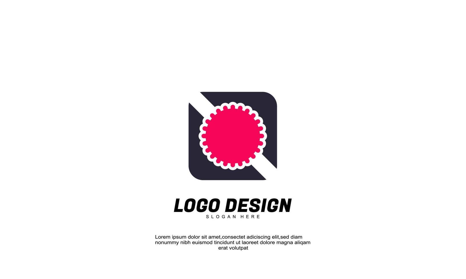 voorraad vector abstracte creatieve inspiratie logo voor bedrijf ster en rechthoek stijl ontwerpsjabloon