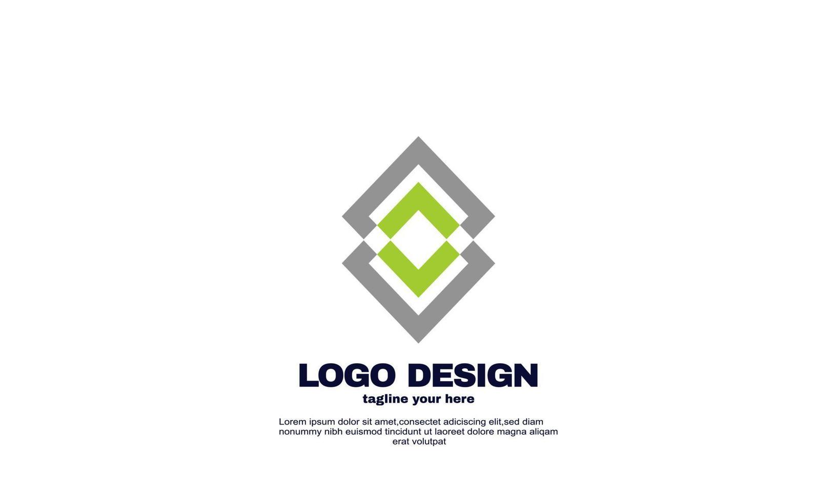 abstracte creatieve elementen uw bedrijf bedrijf zakelijk uniek logo ontwerp kleurrijk vector