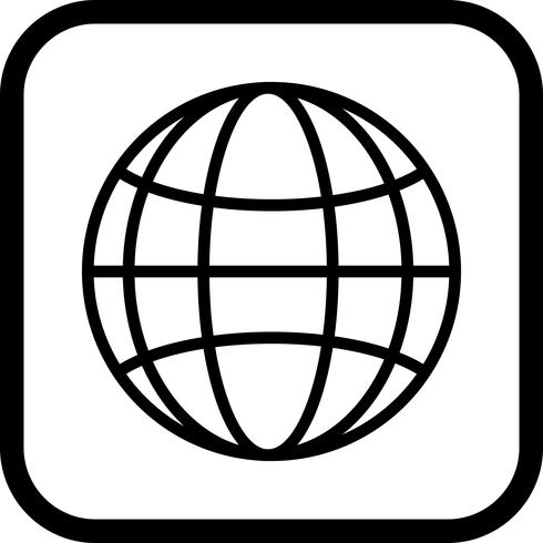 Globe pictogram ontwerp vector
