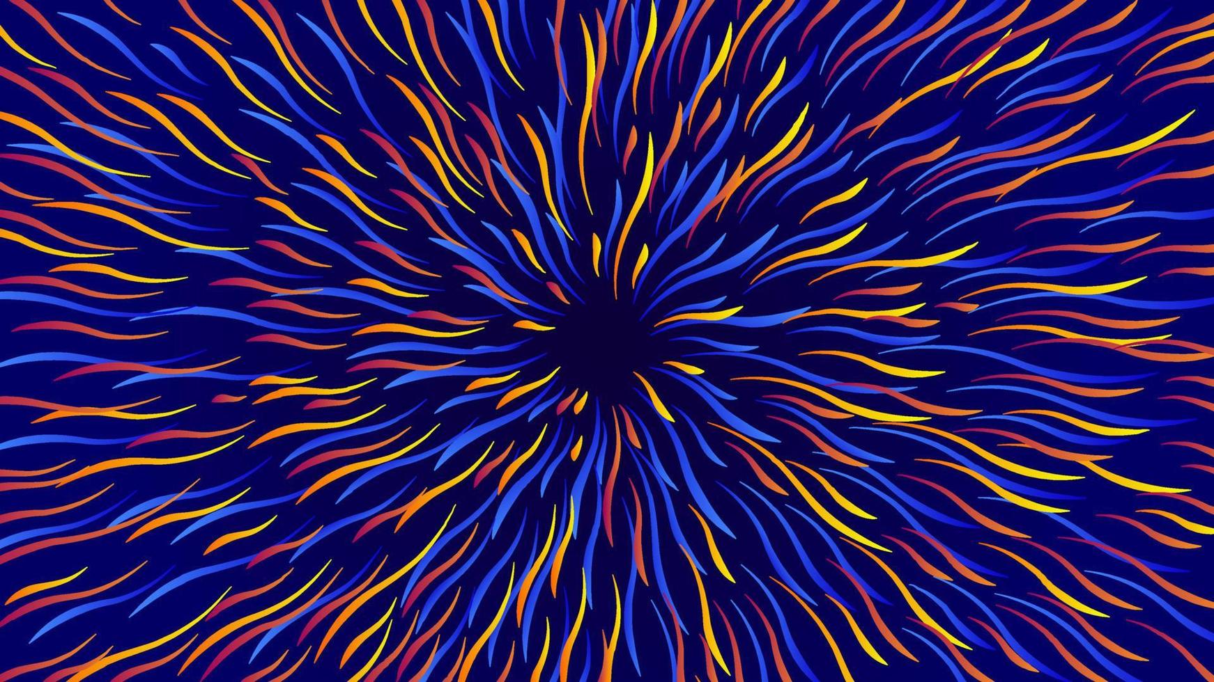 webabstract circulaire geometrische achtergrond. cirkelvormig geometrisch centraal bewegingspatroon. kleurrijke abstracte achtergrond. vector