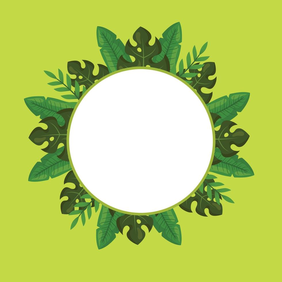 kerst groen bloemen frame illustratie concept vector