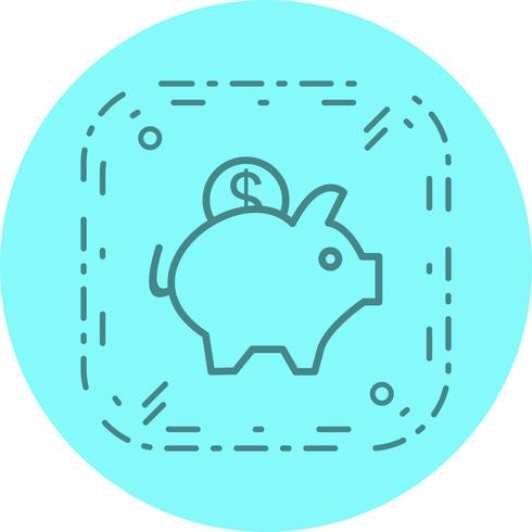 Piggy Bank pictogram ontwerp vector