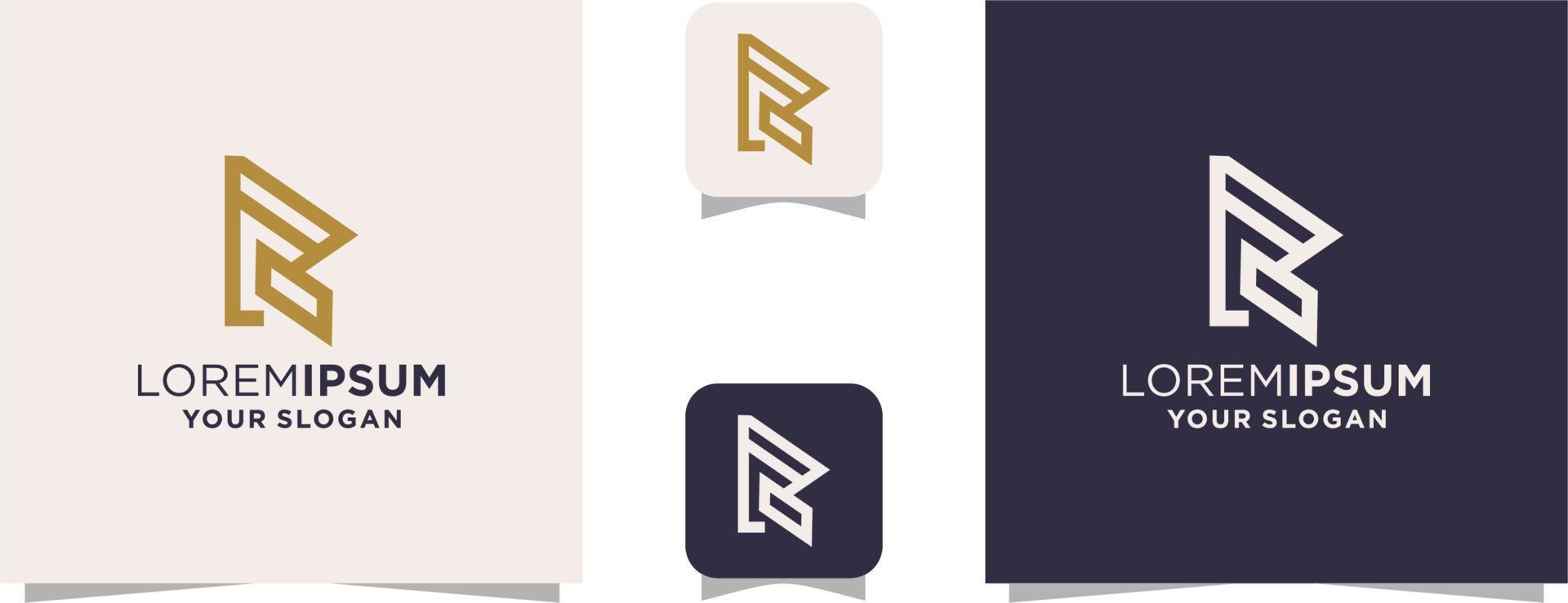 letter r-logo sjabloon vector