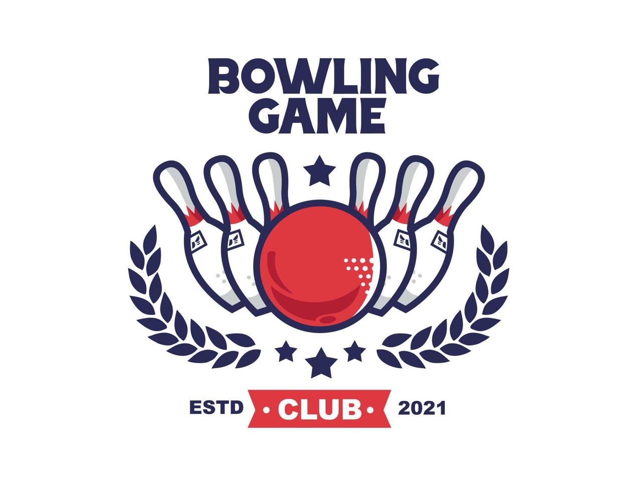 bowlinglogo voor alle soorten teams en evenementen vector