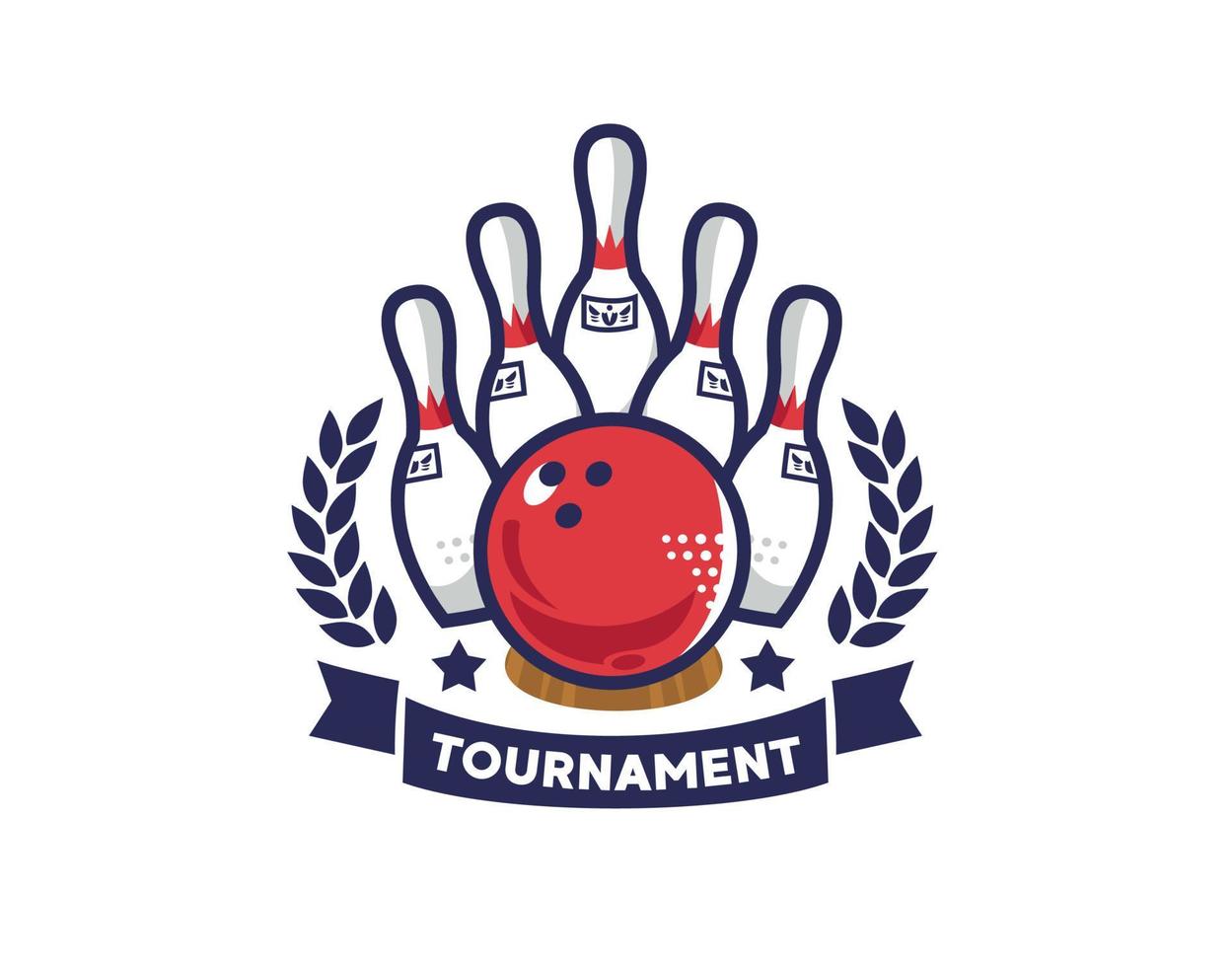 bowlinglogo voor alle soorten teams en evenementen vector