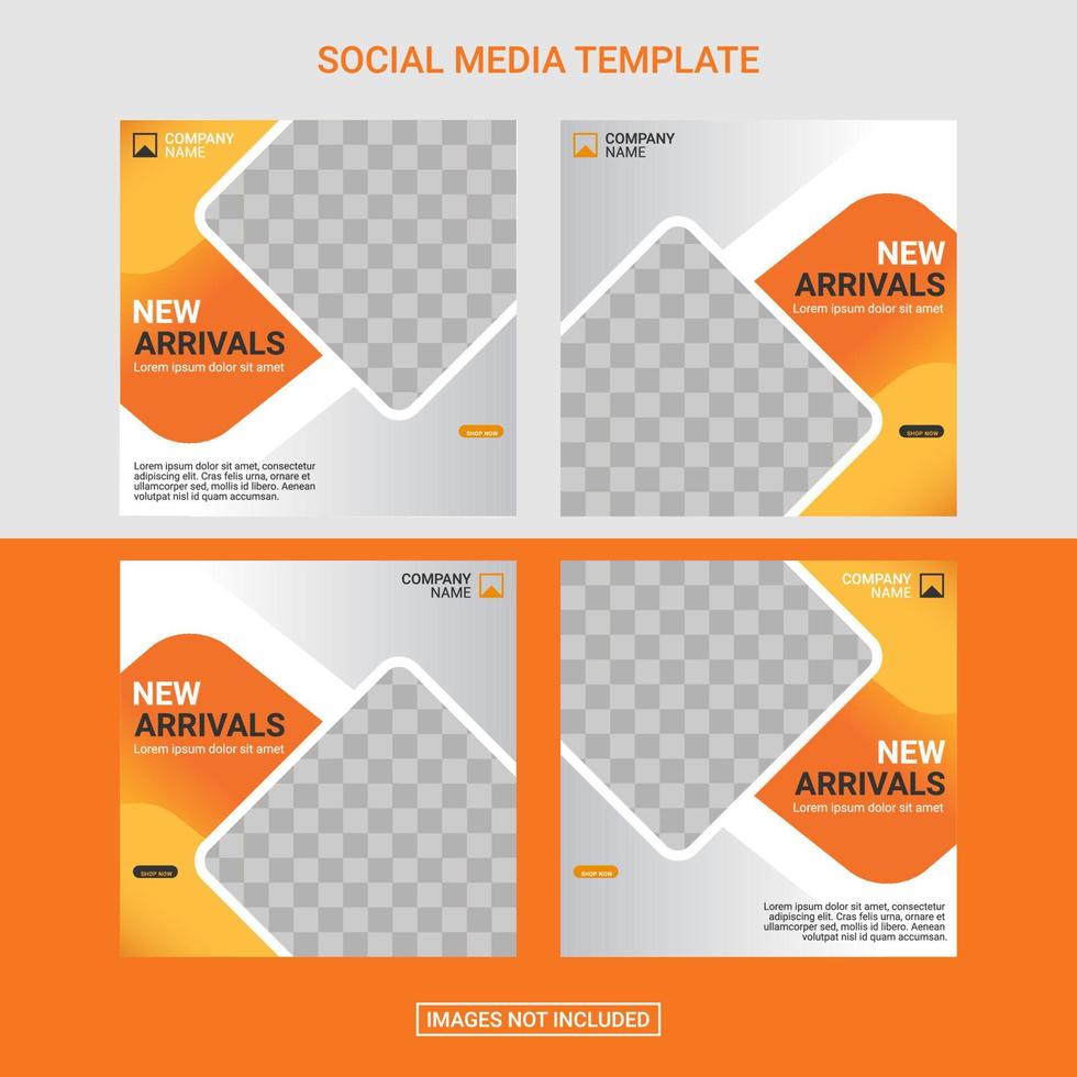 creatieve mode social media postsjabloon vector