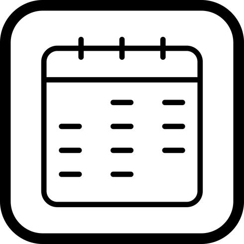 Kalender pictogram ontwerp vector