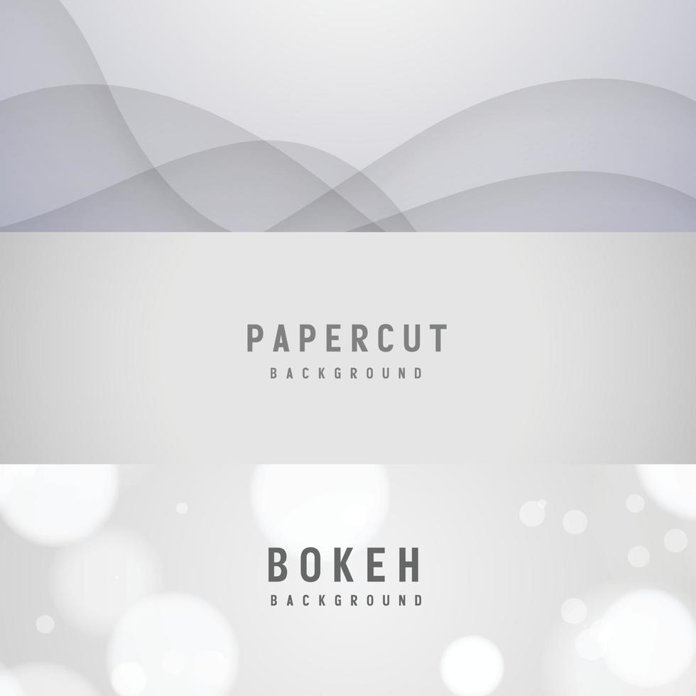 banner abstracte geometrische witte en grijze kleur achtergrond vectorillustratie. vector