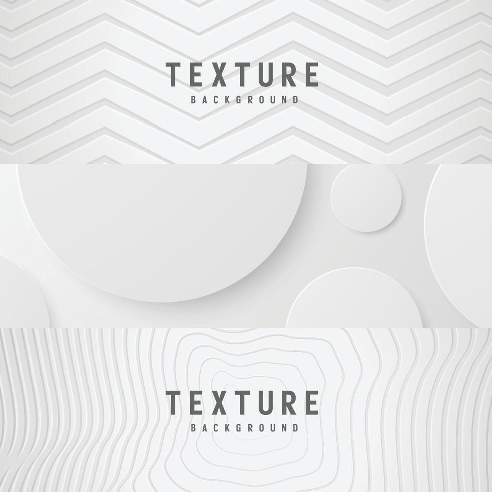 banner abstracte geometrische witte en grijze kleur achtergrond vectorillustratie. vector